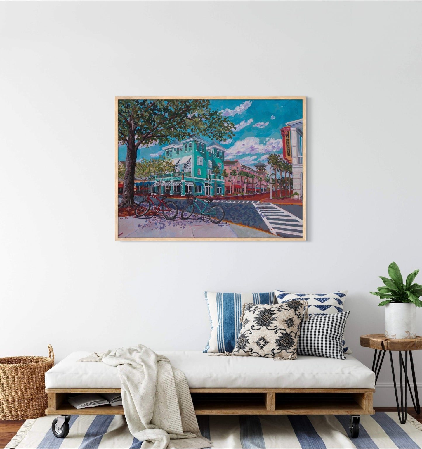 Market Street Cafe Celebration, FL original painting