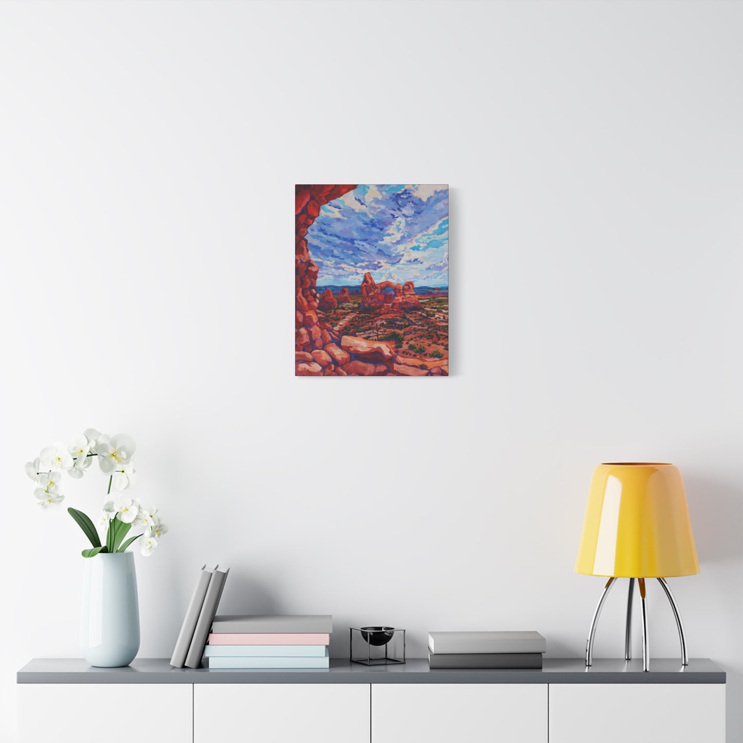 Turret Arch from North Window—Matte Canvas, Stretched, 1.25"
