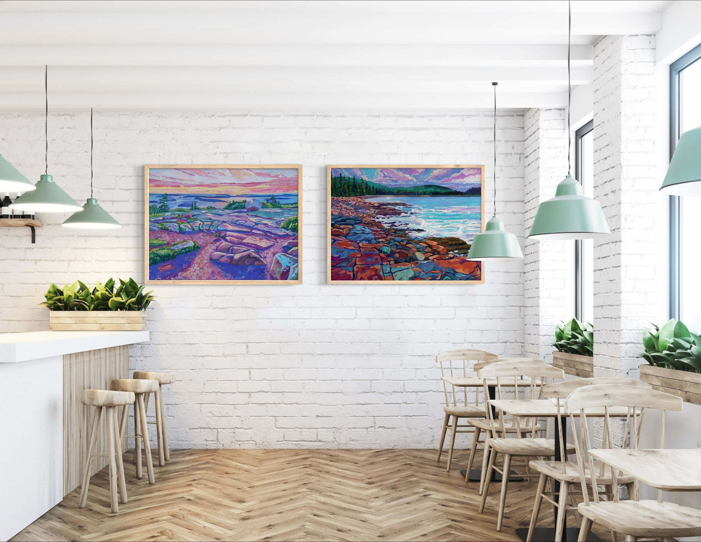 Cadillac Summit Sunrise, Acadia original painting