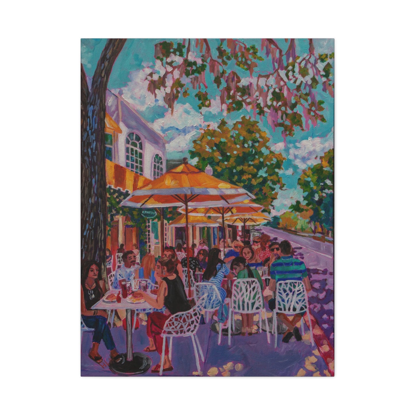 Lunch on Park Ave, Winter Park—Matte Canvas, Stretched, 1.25"