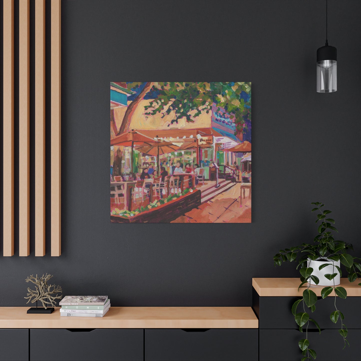 Winter Park Nightlife 1—Matte Canvas, Stretched, 1.25"