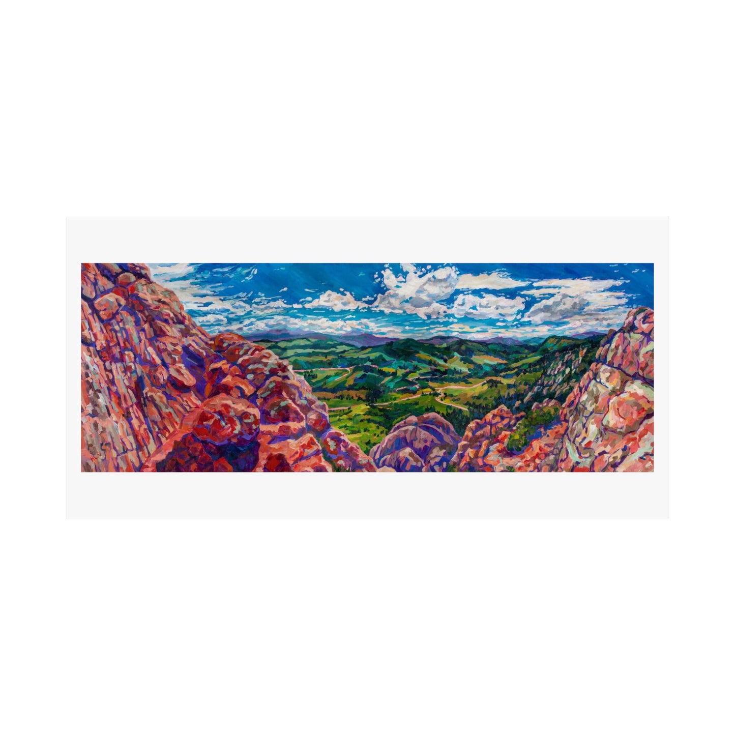 Foothills from Horsetooth Colorado—Matte Horizontal Poster Reproduction