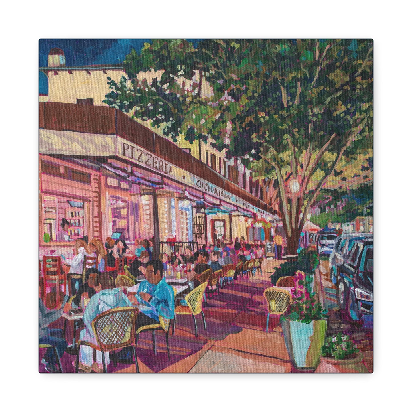 Winter Park Nightlife 7—Matte Canvas, Stretched, 1.25"