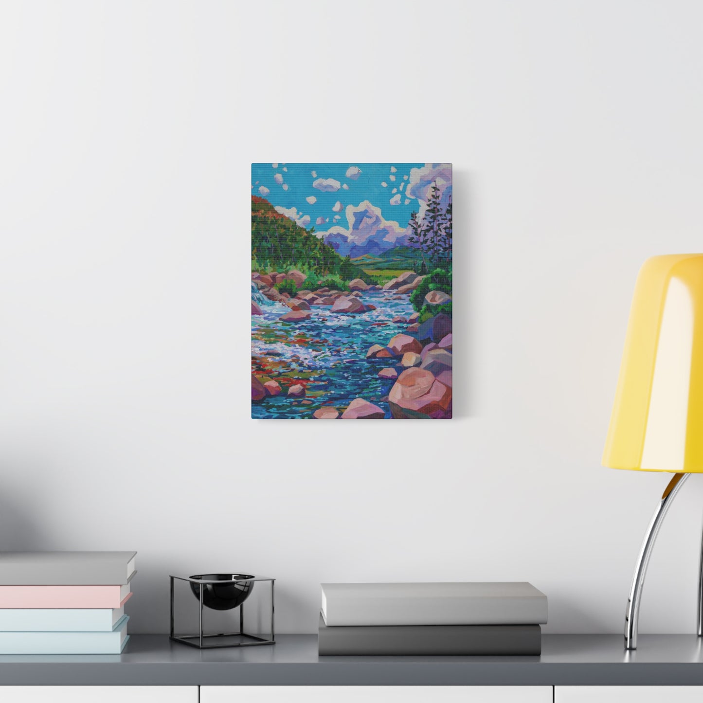 Alpine Falls Left—Matte Canvas, Stretched, 1.25"