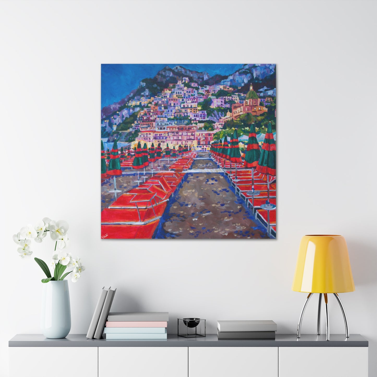 Positano at Dusk— Gallery Wrapped Canvas Reproduction