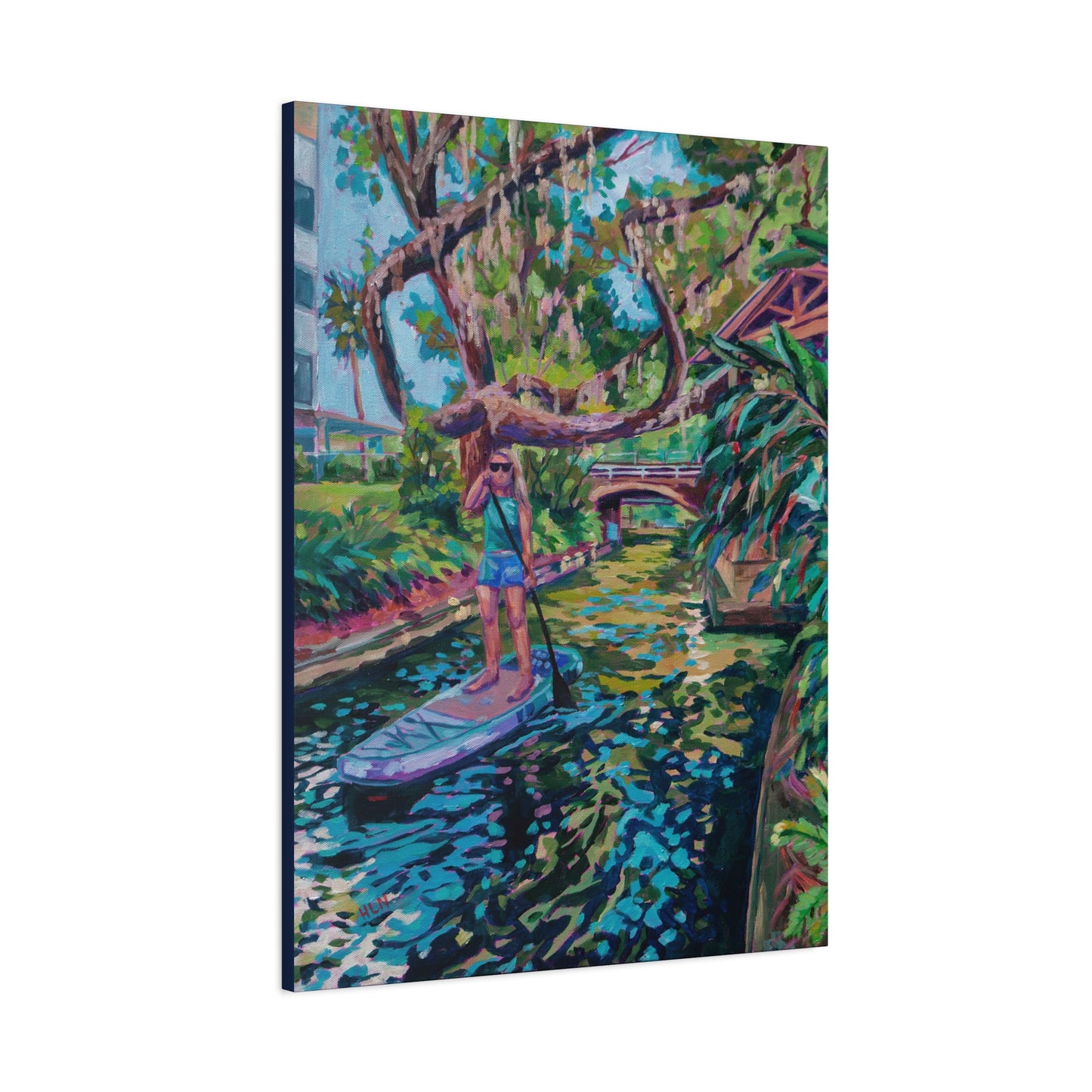 Paddling through the canals, Winter Park—Matte Canvas, Stretched, 1.25"