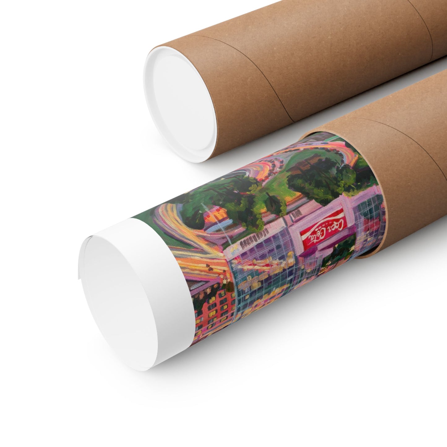 Downtown Atlanta Skyline- along Peachtree Street—Matte Horizontal Fine Art Poster Reproductions
