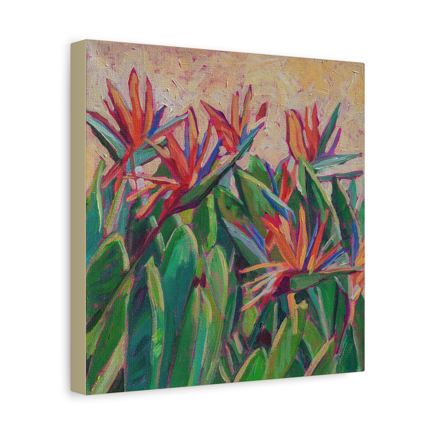 Bird of Paradise Floral —Matte Canvas, Stretched, 1.25"