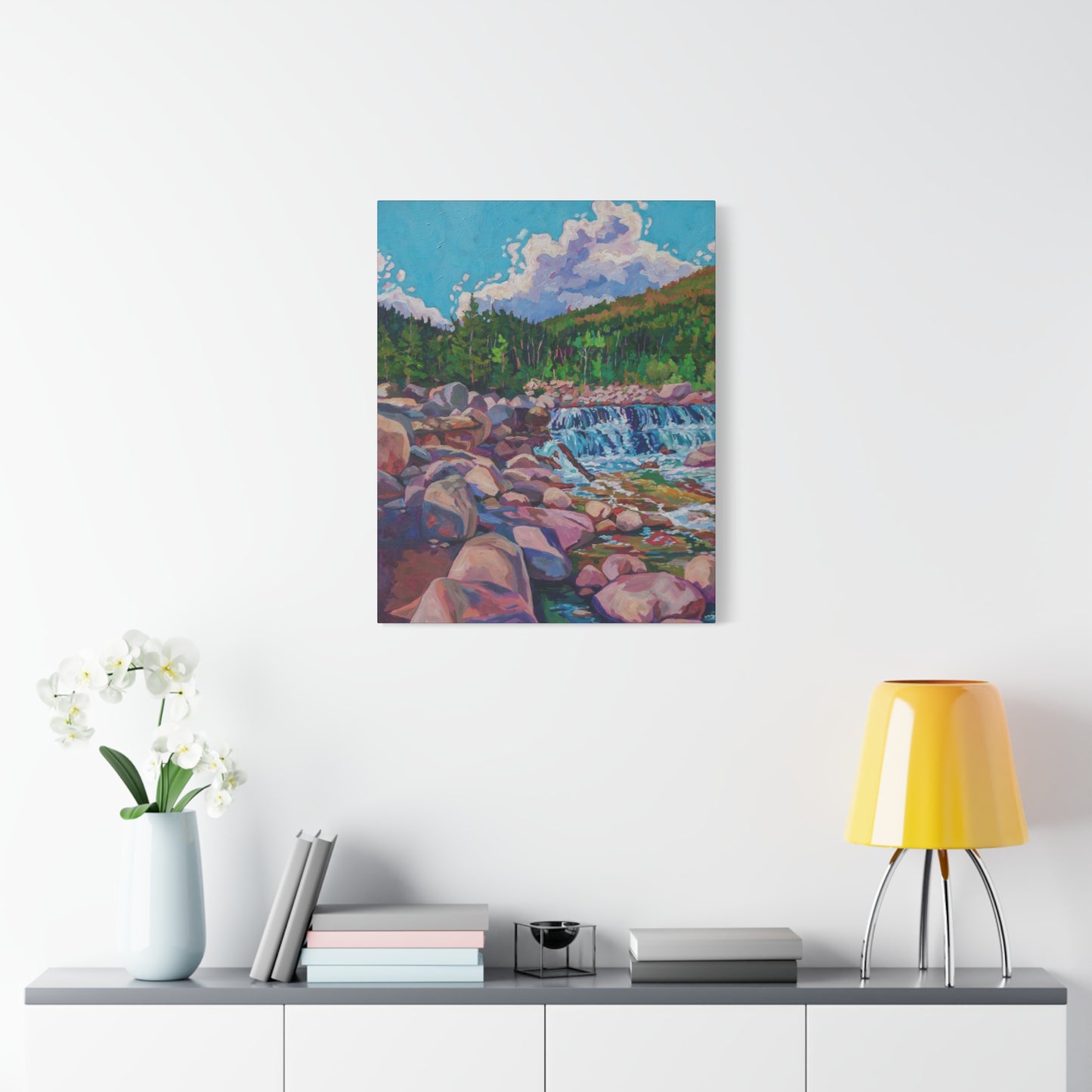 Alpine Falls L—Matte Canvas, Stretched, 1.25"
