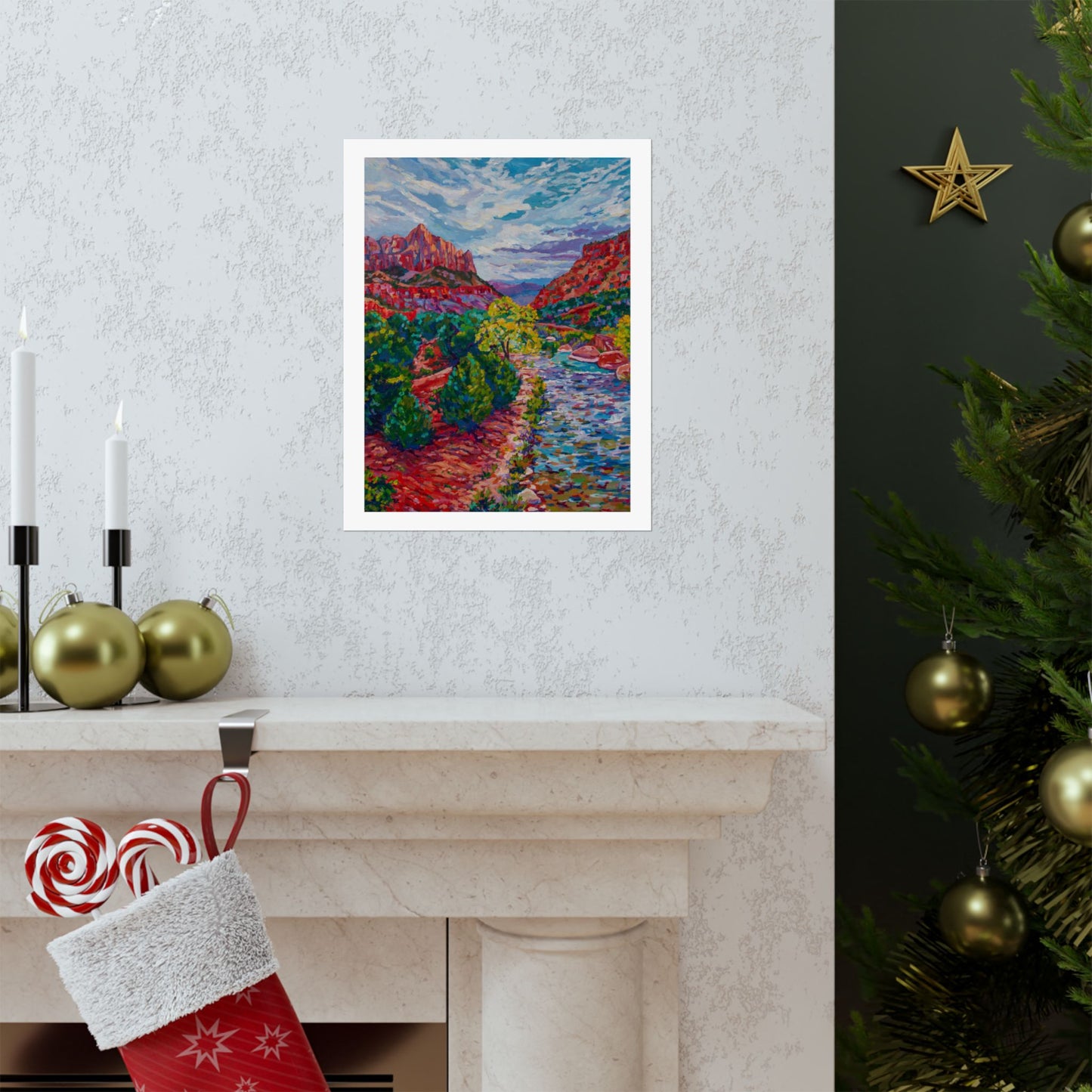 Sunset over the Watchman, Zion— Fine Art Matte Paper Reproduction