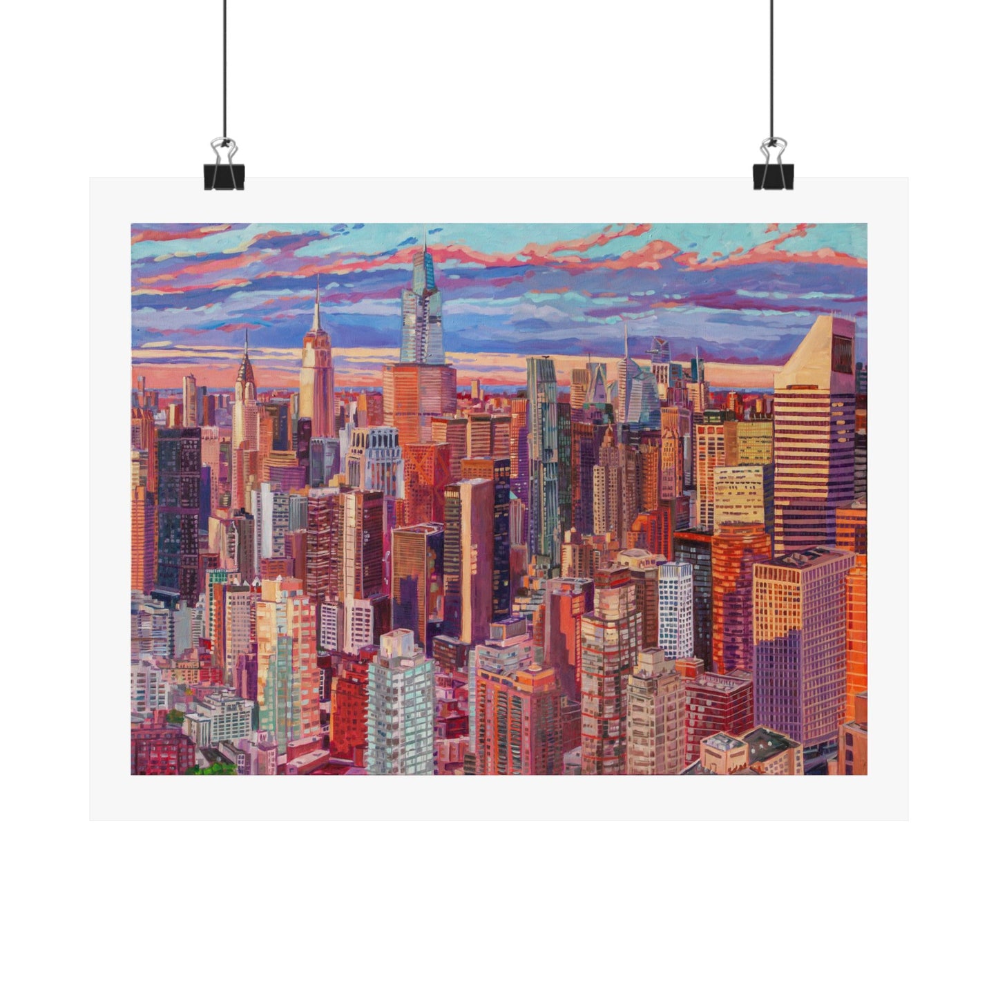 Midtown Manhattan Sunrise- right panel—Matte Horizontal Posters