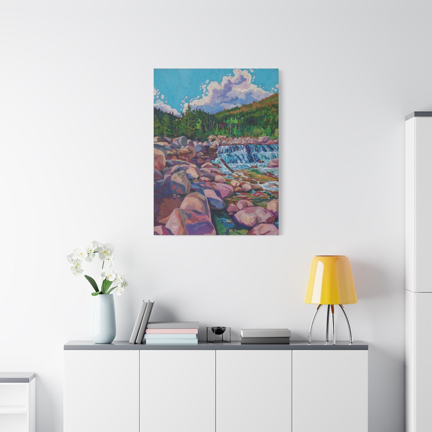 Alpine Falls L—Matte Canvas, Stretched, 1.25"