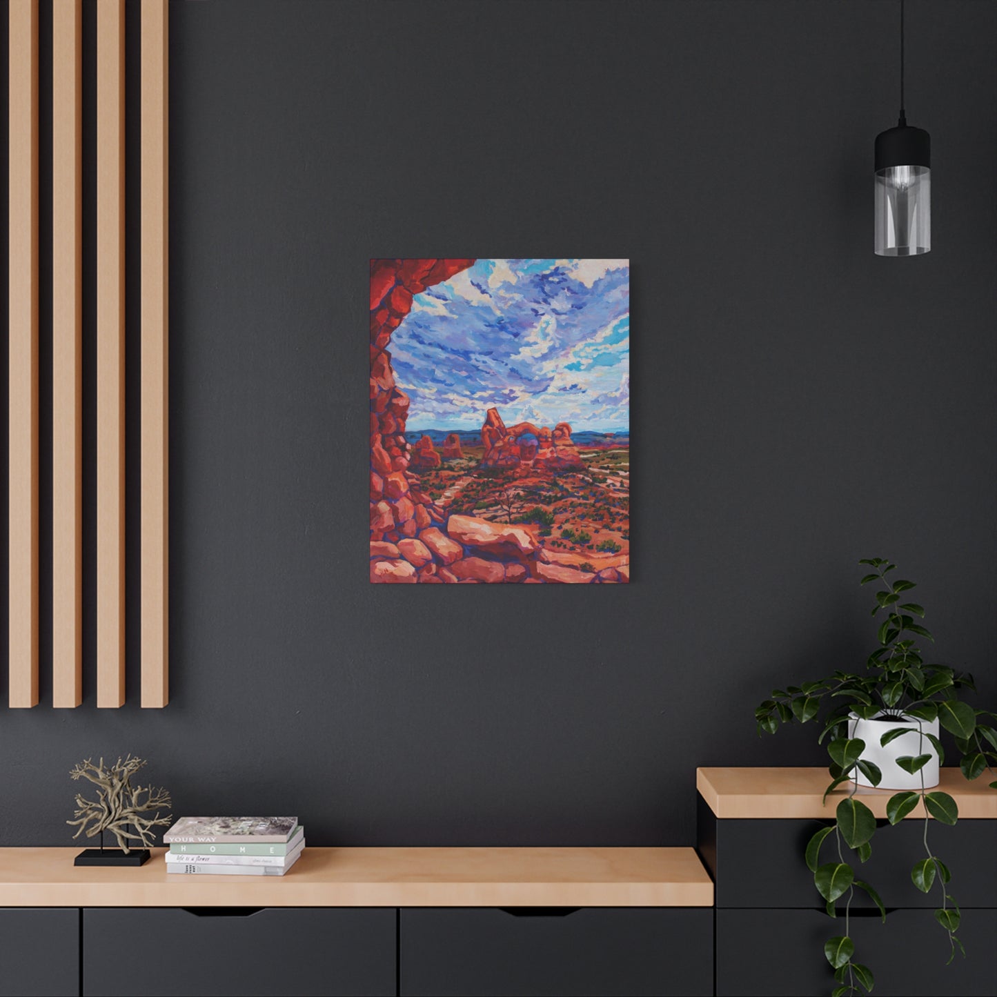 Turret Arch from North Window—Matte Canvas, Stretched, 1.25"