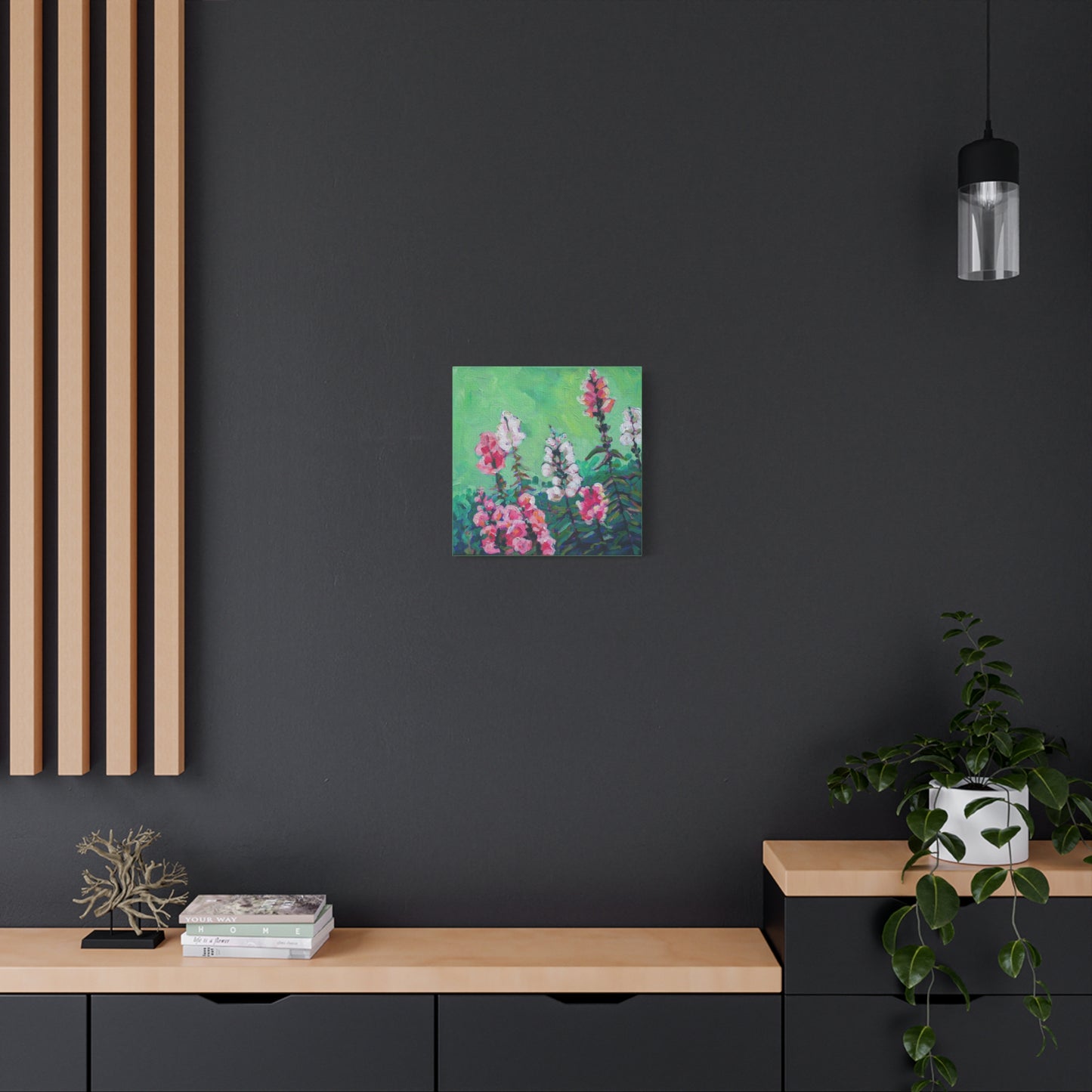 Snapdragons Floral—Matte Canvas, Stretched, 1.25"