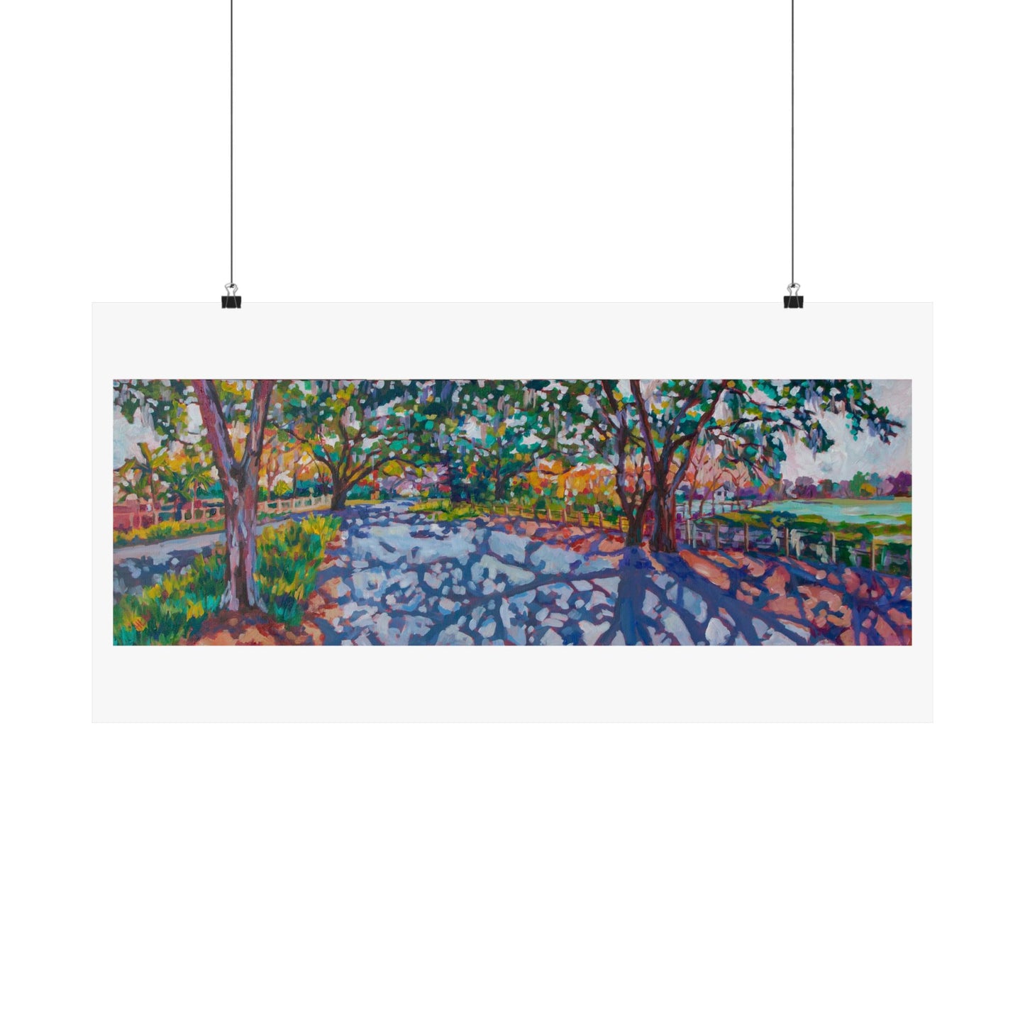 Webbed Shadows—Matte Horizontal Poster Reproduction