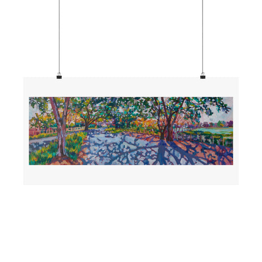 Webbed Shadows—Matte Horizontal Poster Reproduction
