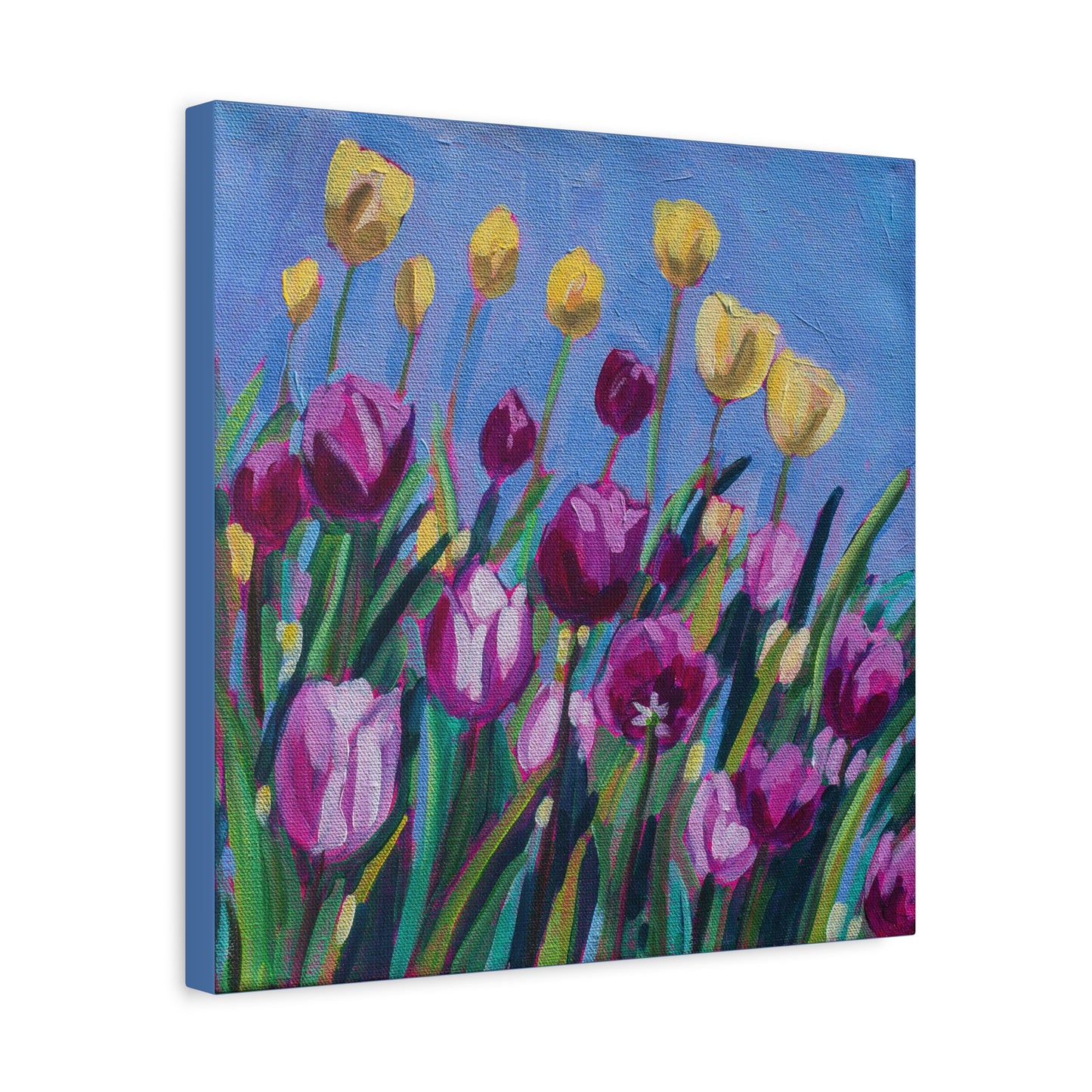 Tulip time floral—Matte Canvas, Stretched, 1.25"