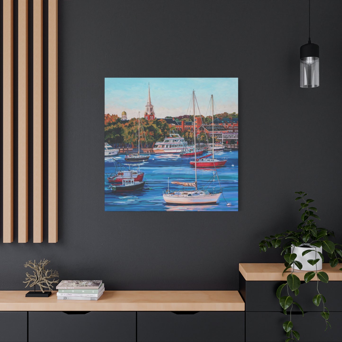 Newburyport Harbor —Matte Canvas, Stretched, 1.25"