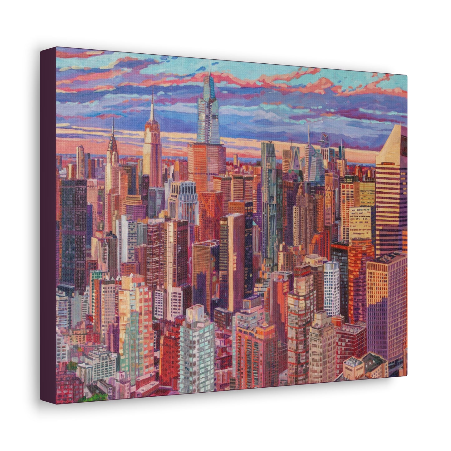 Midtown Manhattan Sunrise-right panel— Gallery Wrapped Canvas Reproduction