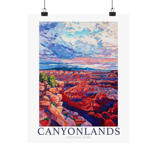 NP-4 | Canyonlands National Park fine art print, Moab Utah, outdoor adventure lover souvenir poster, artist Heather Nagy