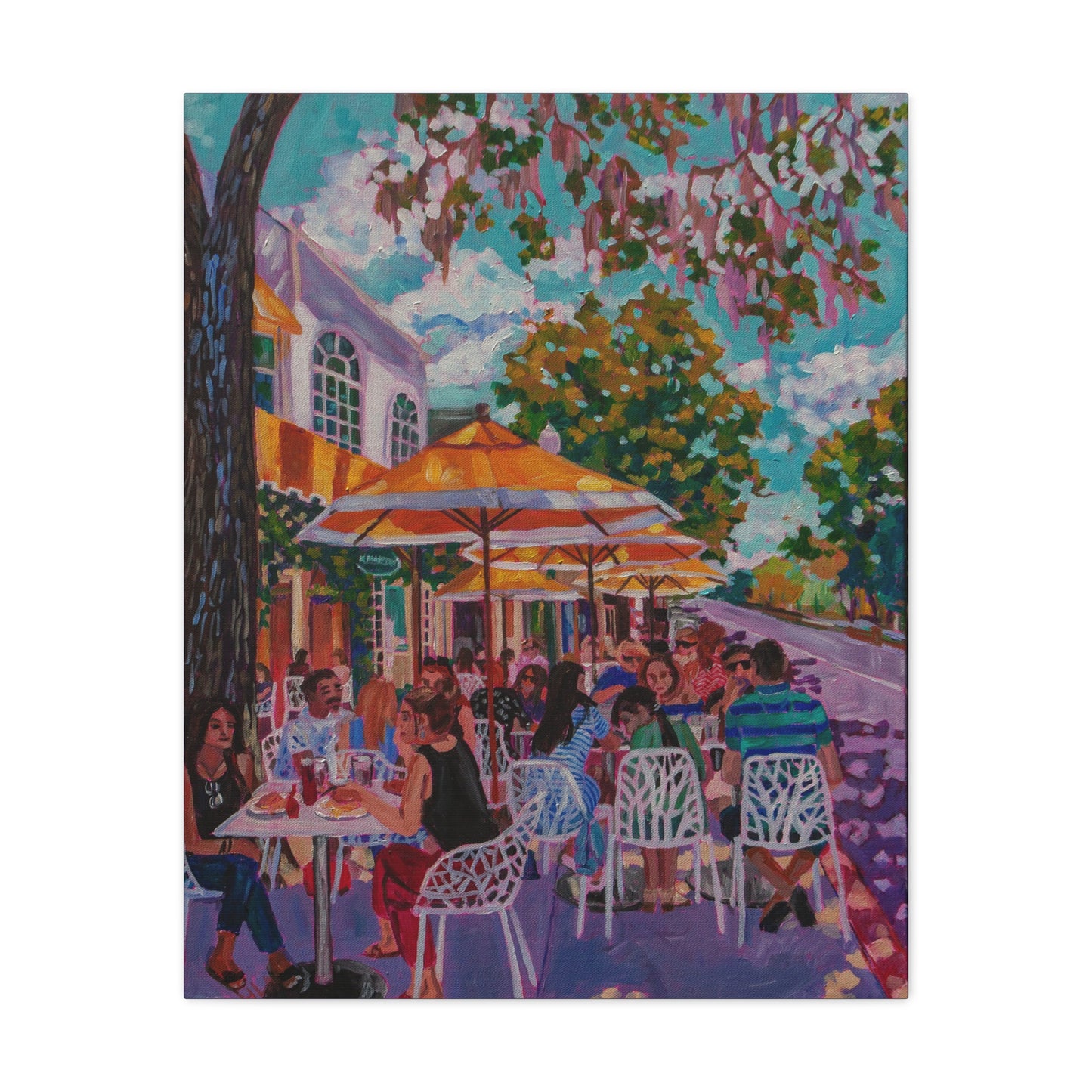 Lunch on Park Ave, Winter Park—Matte Canvas, Stretched, 1.25"