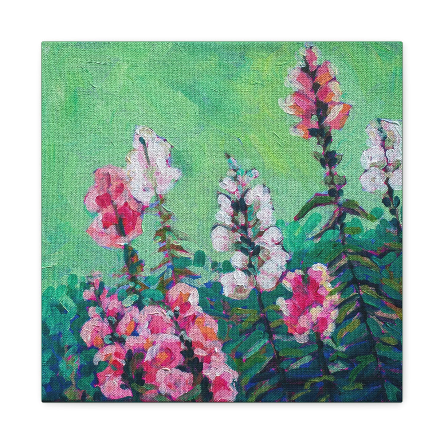 Snapdragons Floral—Matte Canvas, Stretched, 1.25"
