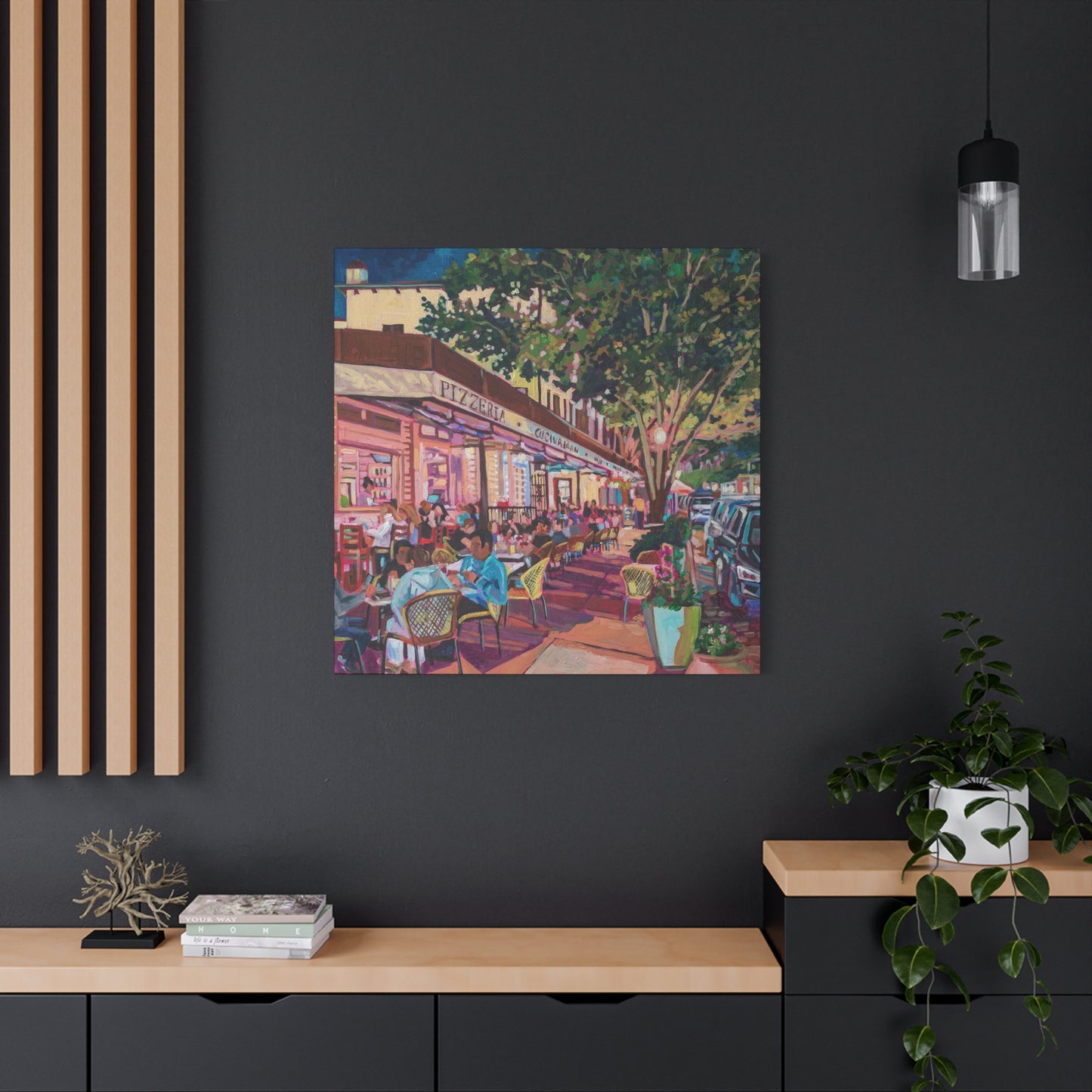 Winter Park Nightlife 7—Matte Canvas, Stretched, 1.25"