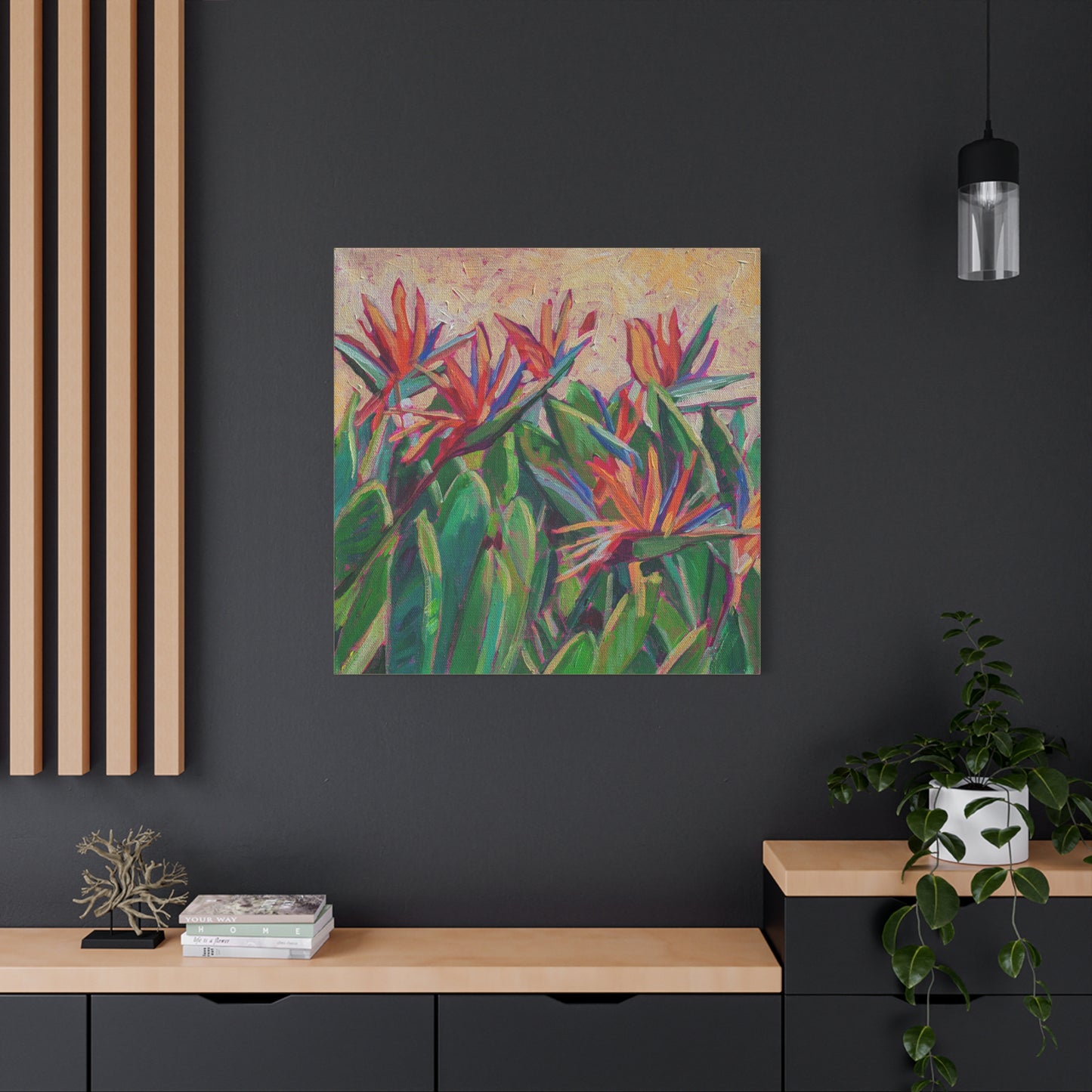 Bird of Paradise Floral —Matte Canvas, Stretched, 1.25"
