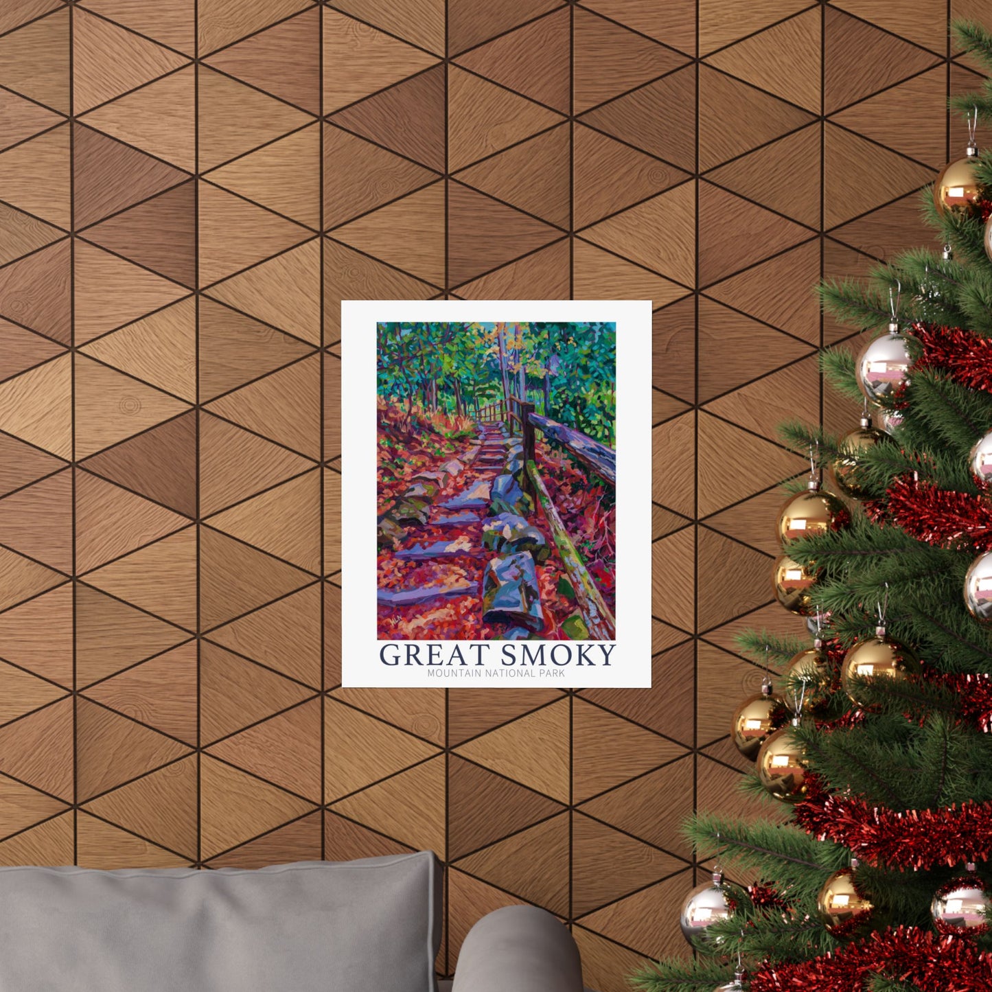 NP-9 | Great Smoky Mountains National Park Fine Art Print, Gatlinburg, TN, outdoor lover, adventure souvenir poster, artist Heather Nagy