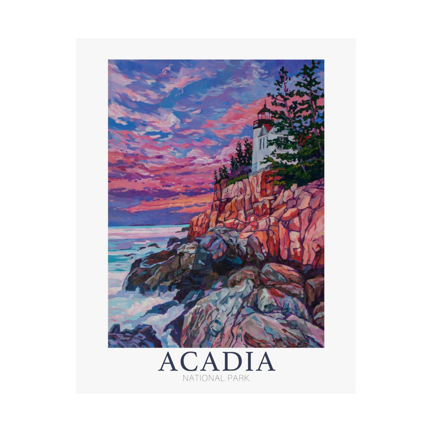 NP-1 | Acadia National Park fine art print, outdoor adventure lover souvenir poster