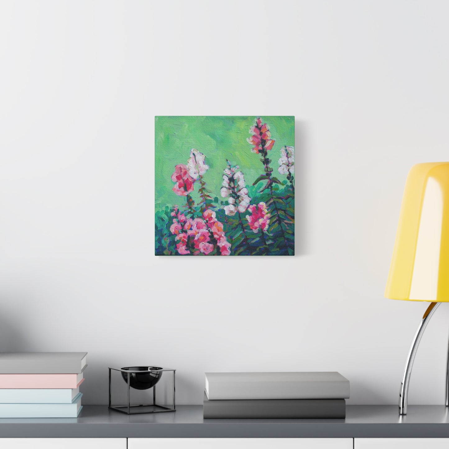 Snapdragons Floral—Matte Canvas, Stretched, 1.25"