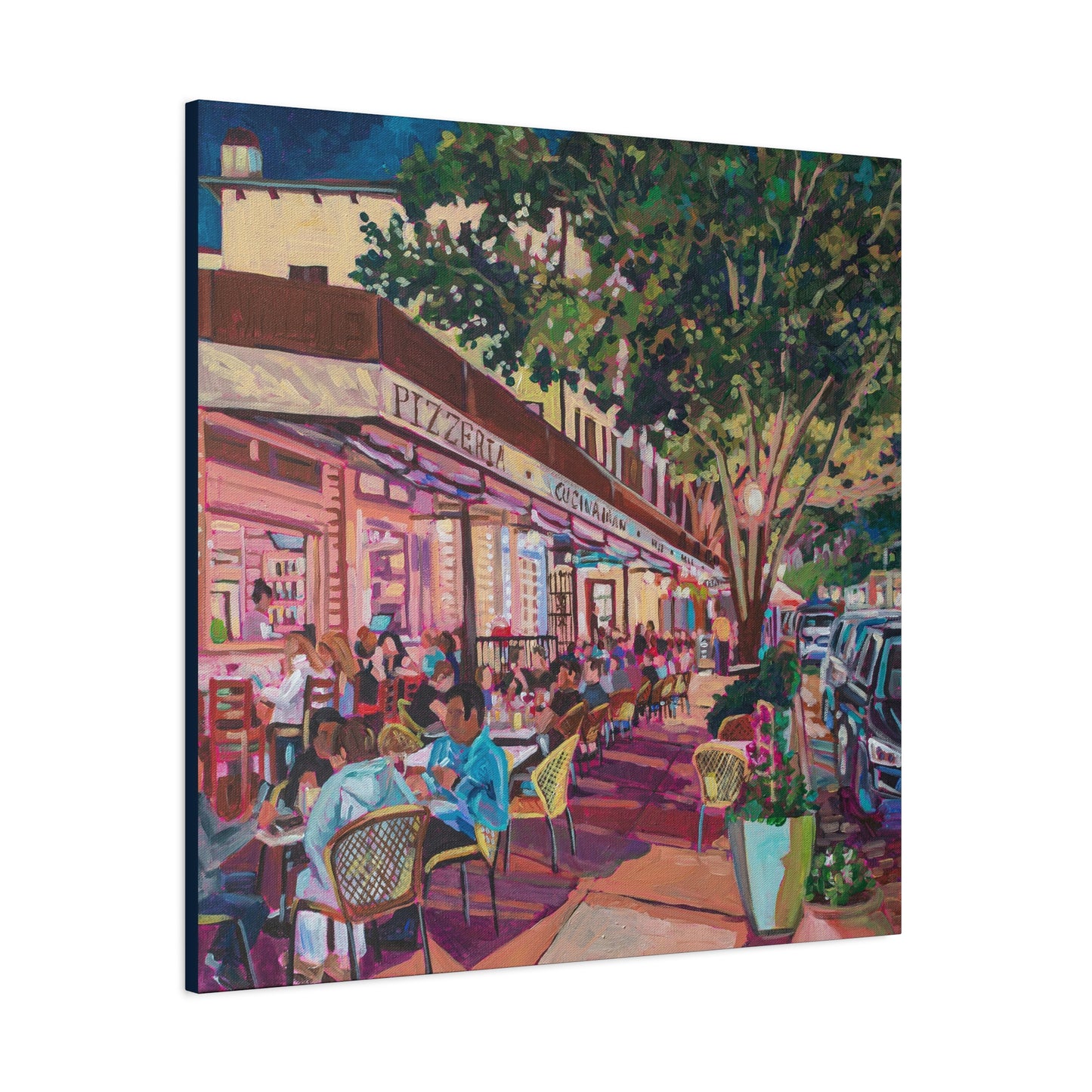 Winter Park Nightlife 7—Matte Canvas, Stretched, 1.25"