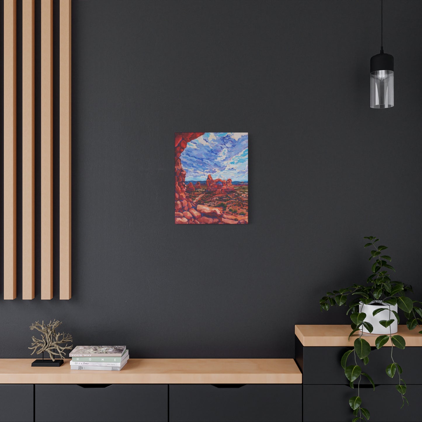 Turret Arch from North Window—Matte Canvas, Stretched, 1.25"