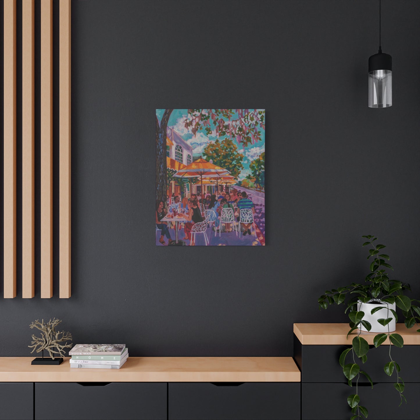Lunch on Park Ave, Winter Park—Matte Canvas, Stretched, 1.25"
