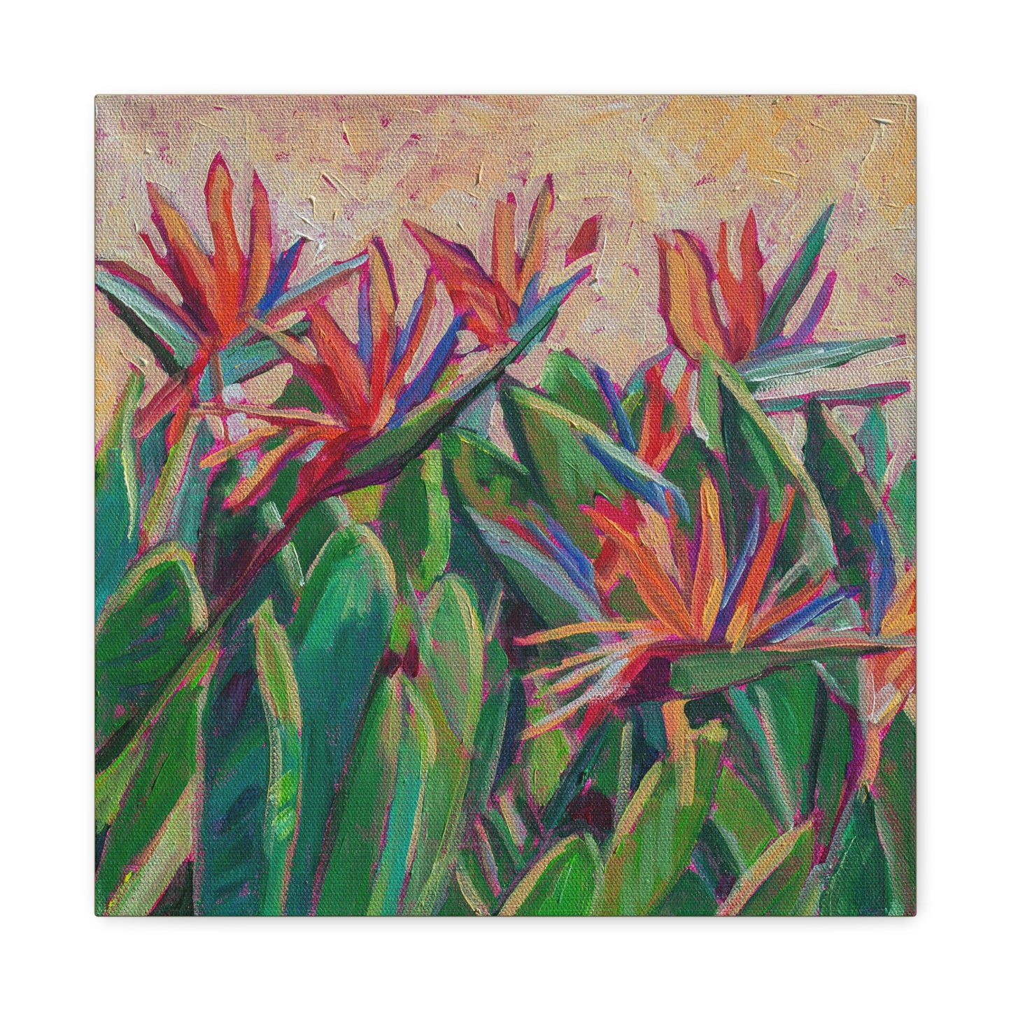 Bird of Paradise Floral —Matte Canvas, Stretched, 1.25"