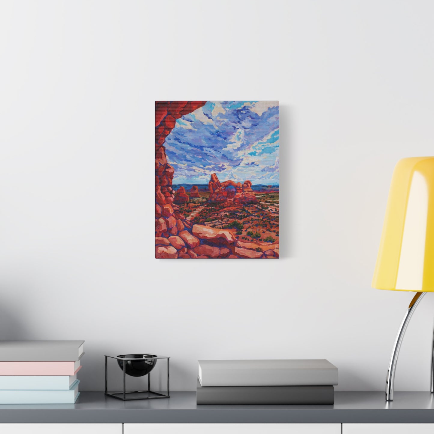 Turret Arch from North Window—Matte Canvas, Stretched, 1.25"