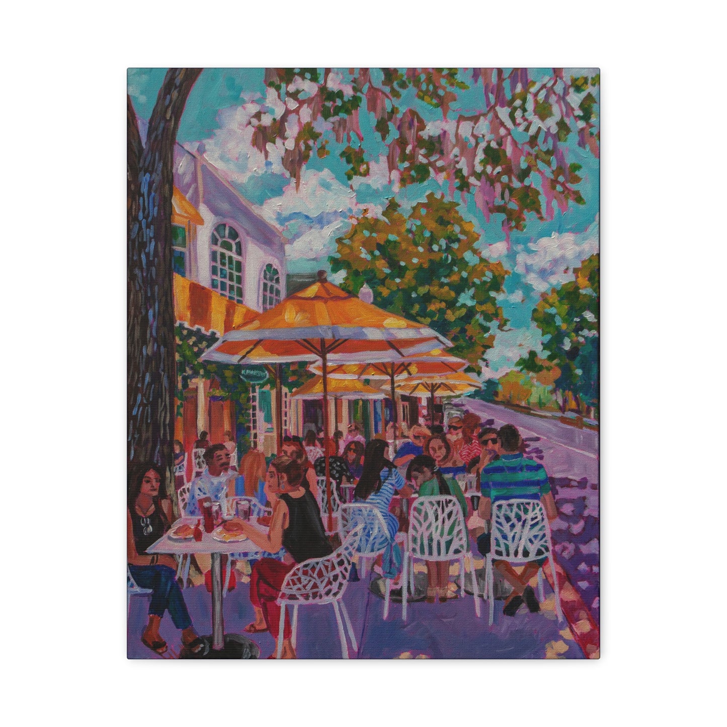 Lunch on Park Ave, Winter Park—Matte Canvas, Stretched, 1.25"