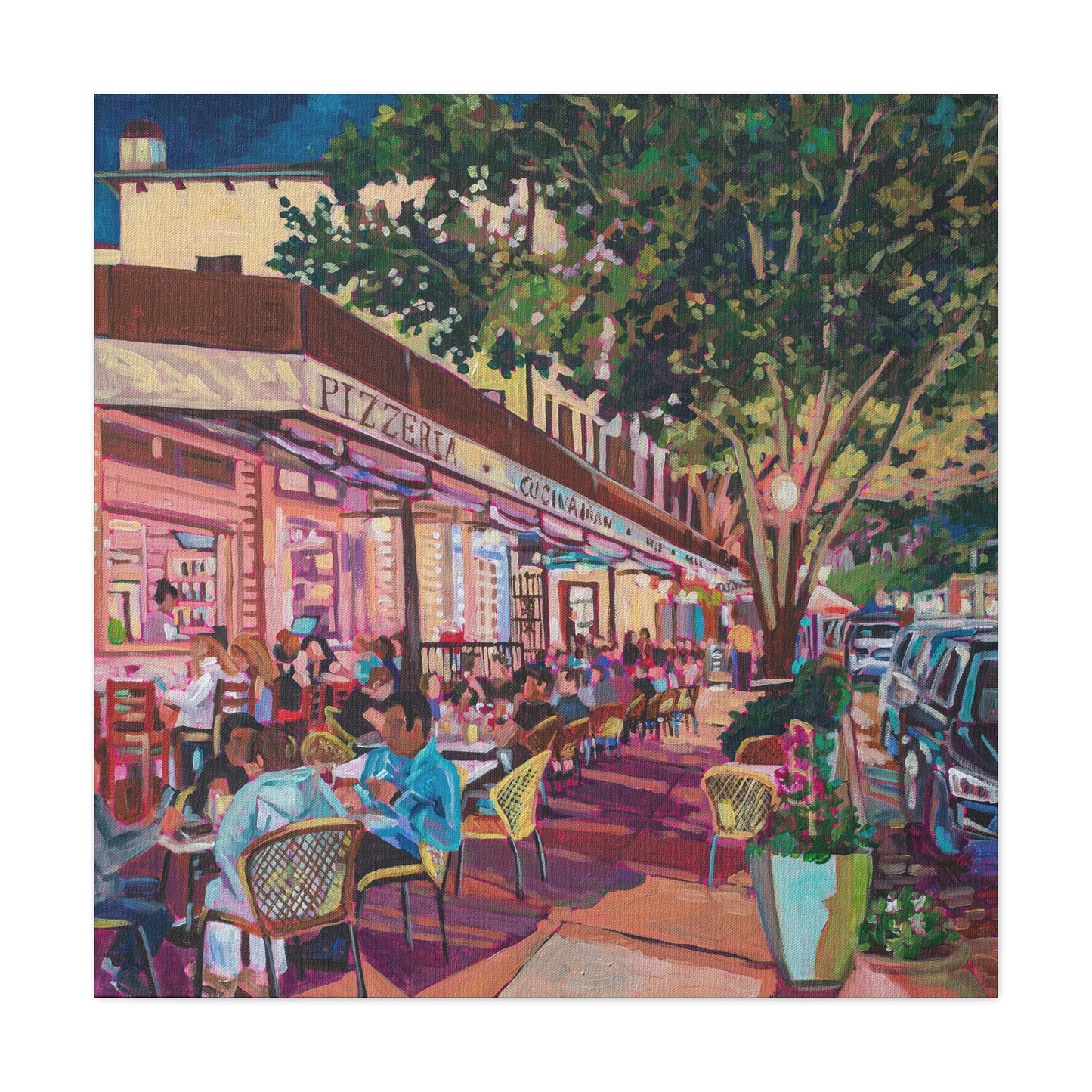 Winter Park Nightlife 7—Matte Canvas, Stretched, 1.25"
