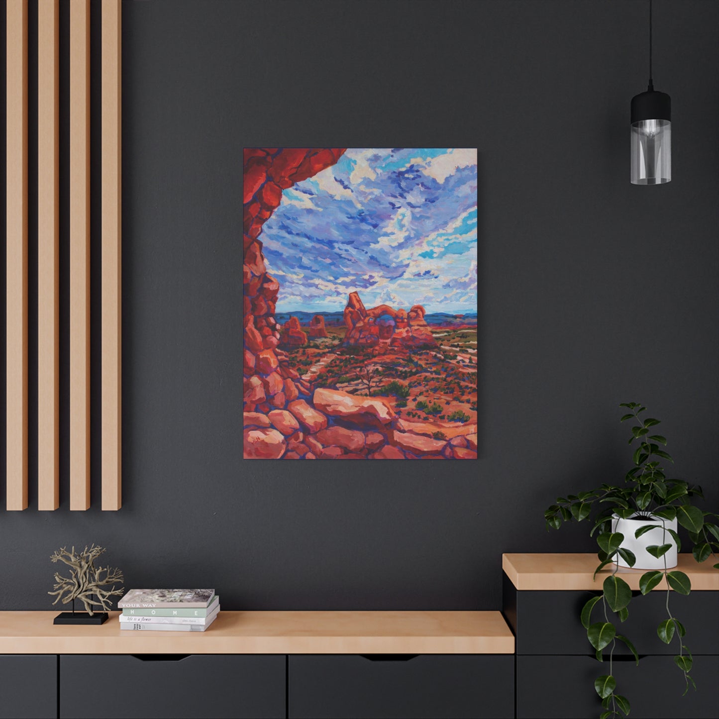 Turret Arch from North Window—Matte Canvas, Stretched, 1.25"