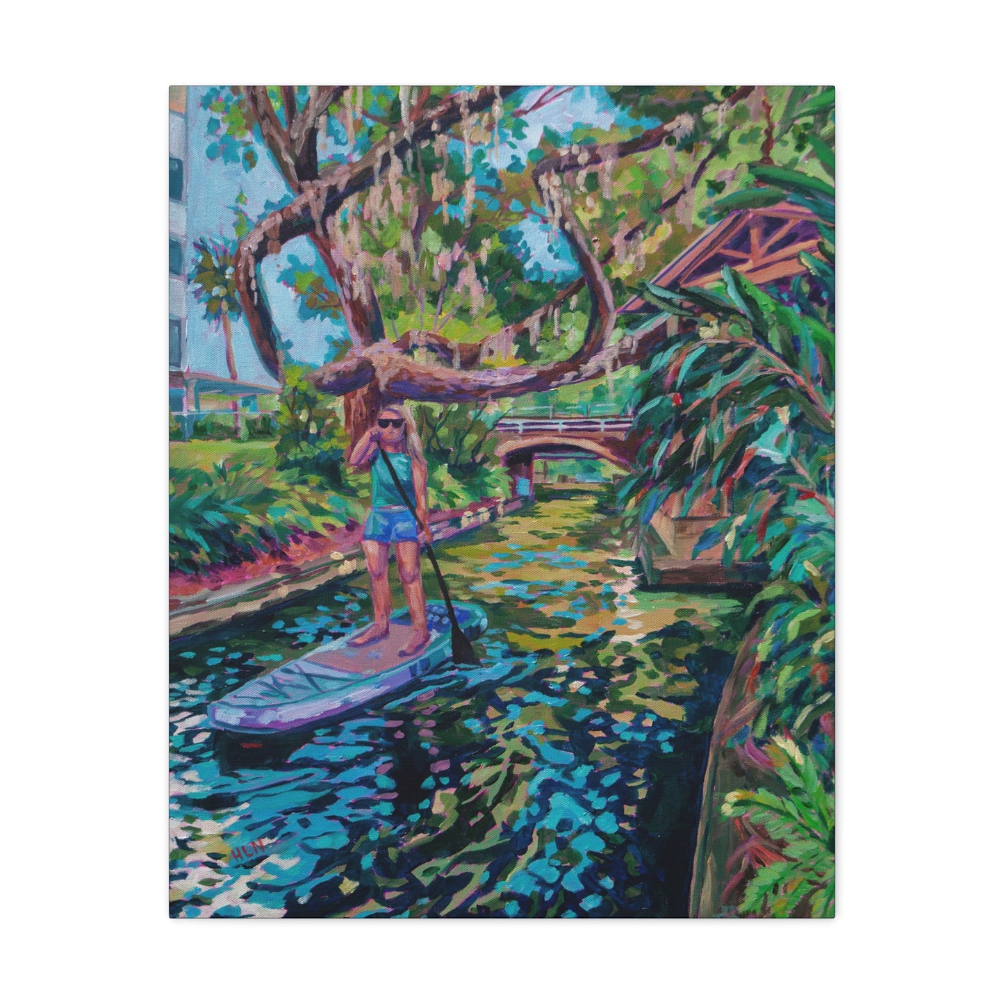 Paddling through the canals, Winter Park—Matte Canvas, Stretched, 1.25"