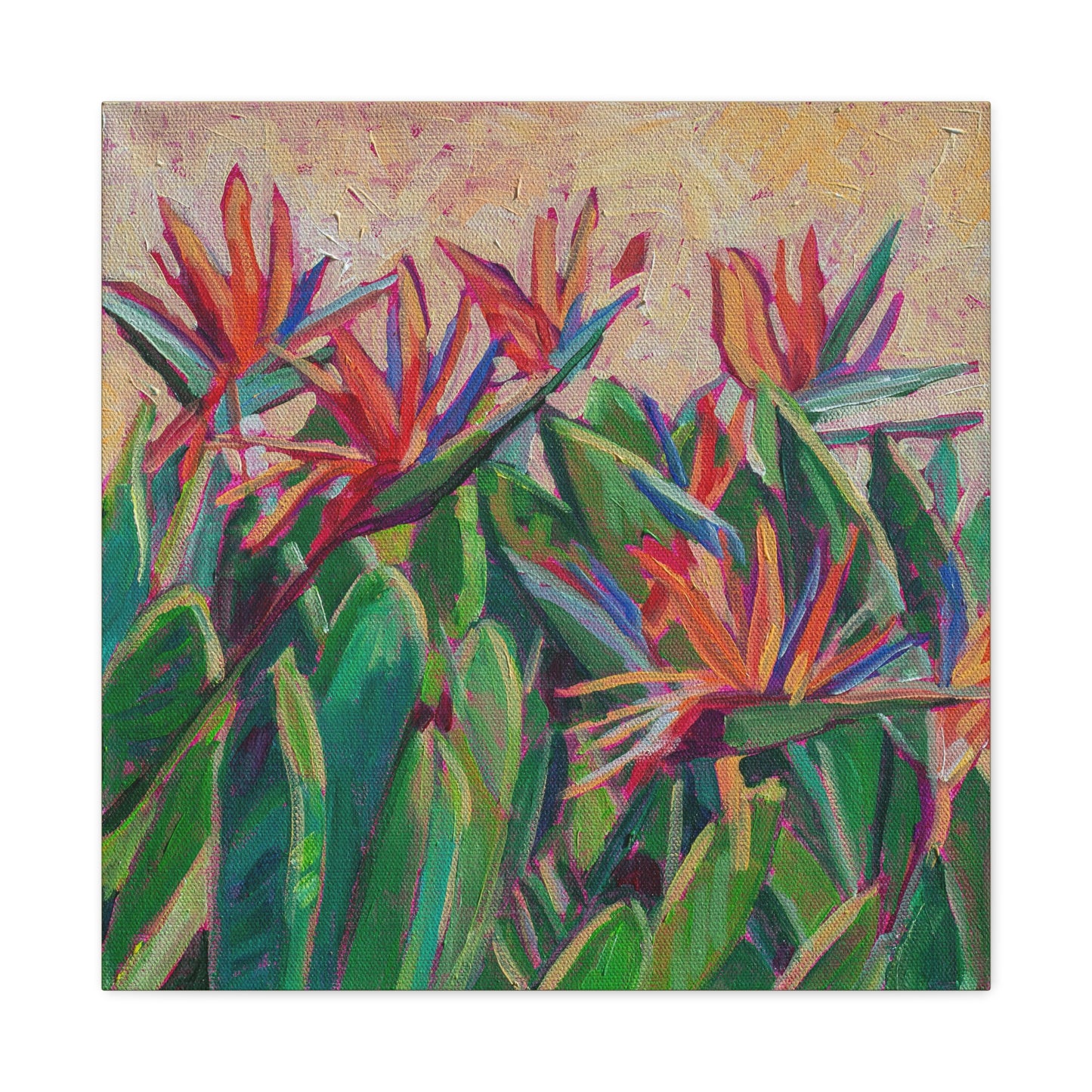 Bird of Paradise Floral —Matte Canvas, Stretched, 1.25"