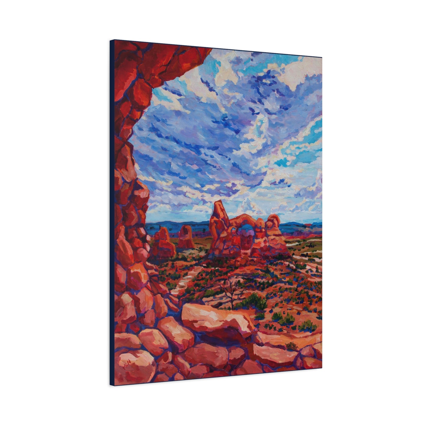 Turret Arch from North Window—Matte Canvas, Stretched, 1.25"