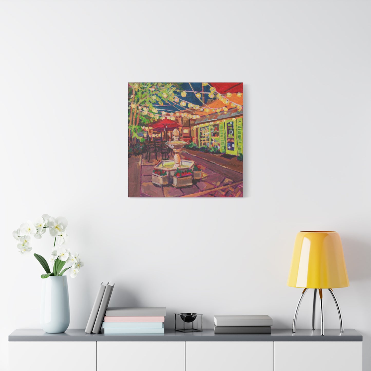Winter Park Nightlife 2—Matte Canvas, Stretched, 1.25"