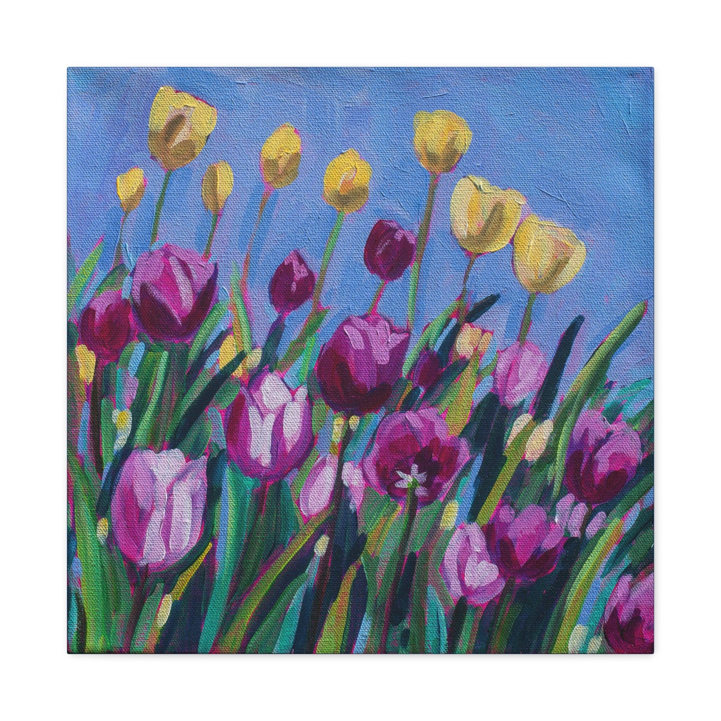 Tulip time floral—Matte Canvas, Stretched, 1.25"