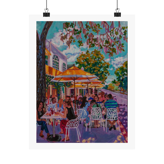 Lunch on Park Ave Winter Park — Fine Art Matte Paper  Reproduction