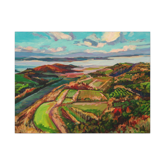 Morning Mist over Tuscany 2— Gallery Wrapped Canvas Reproduction
