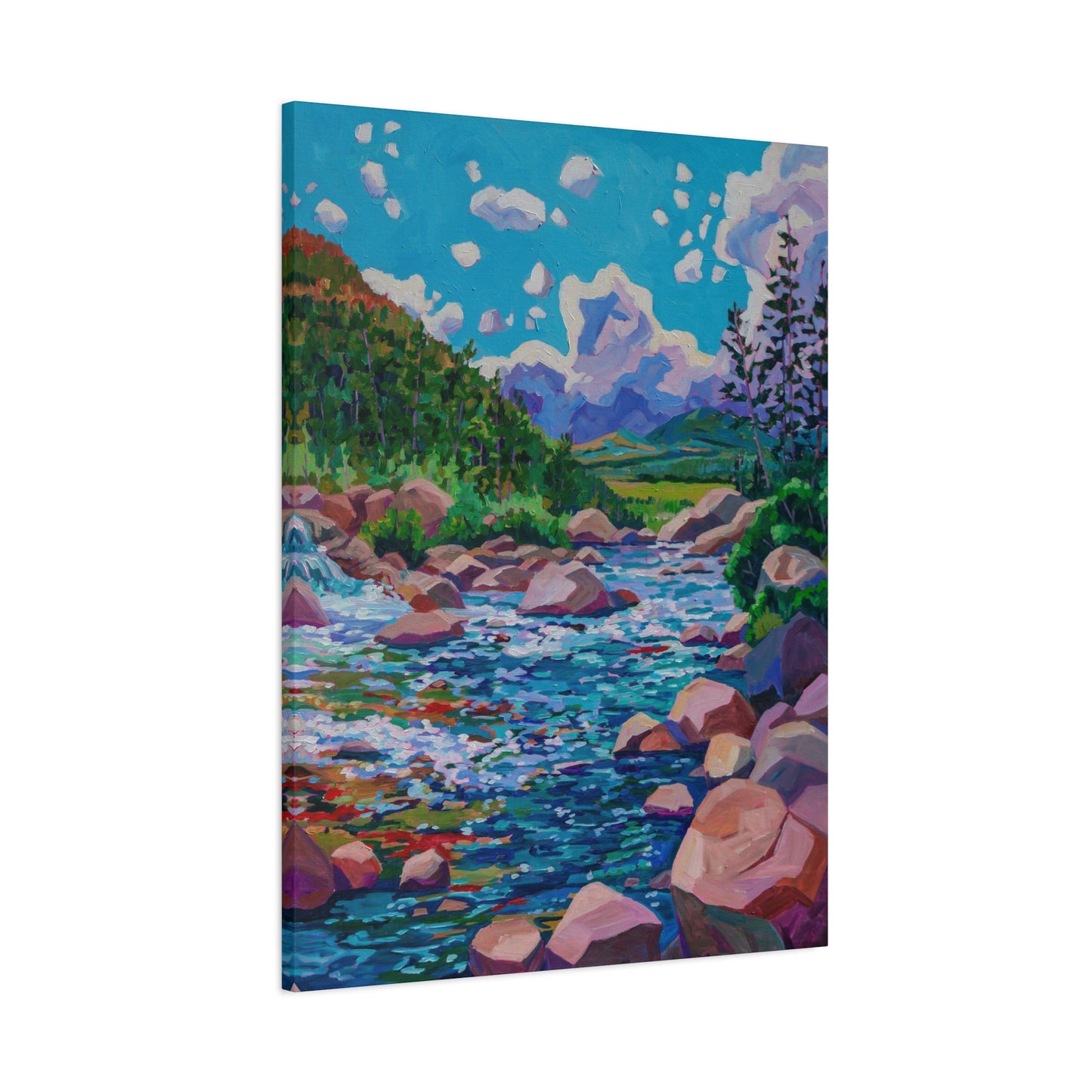 Alpine Falls Left—Matte Canvas, Stretched, 1.25"