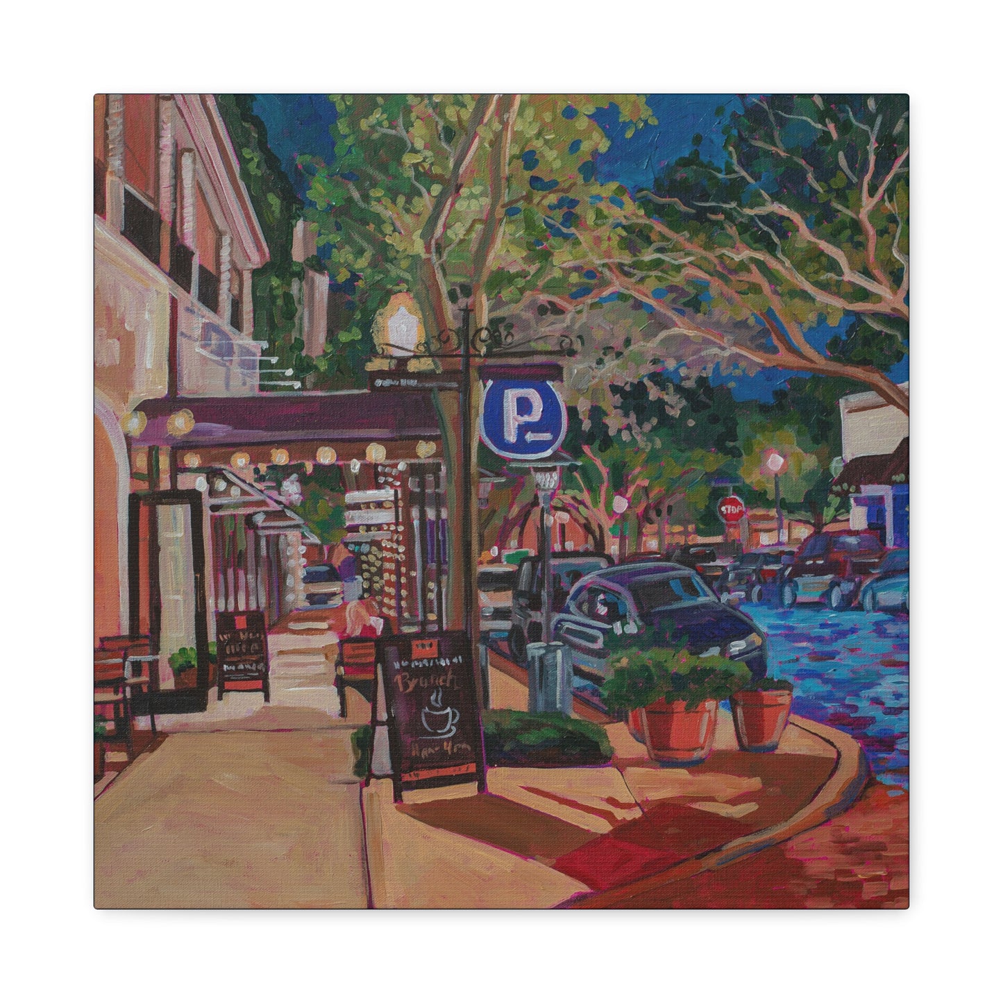 Winter Park Nightlife 6—Matte Canvas, Stretched, 1.25"