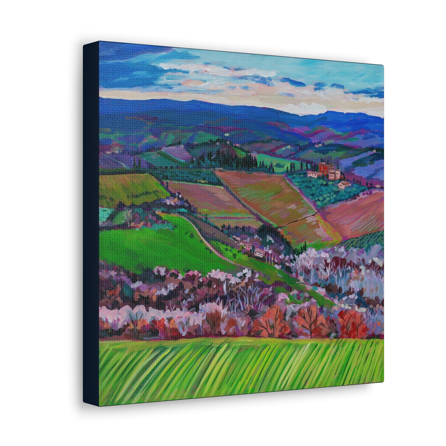 xxRolling Tuscan farmland, Italy-Right Panel— Gallery Wrapped Canvas Reproduction