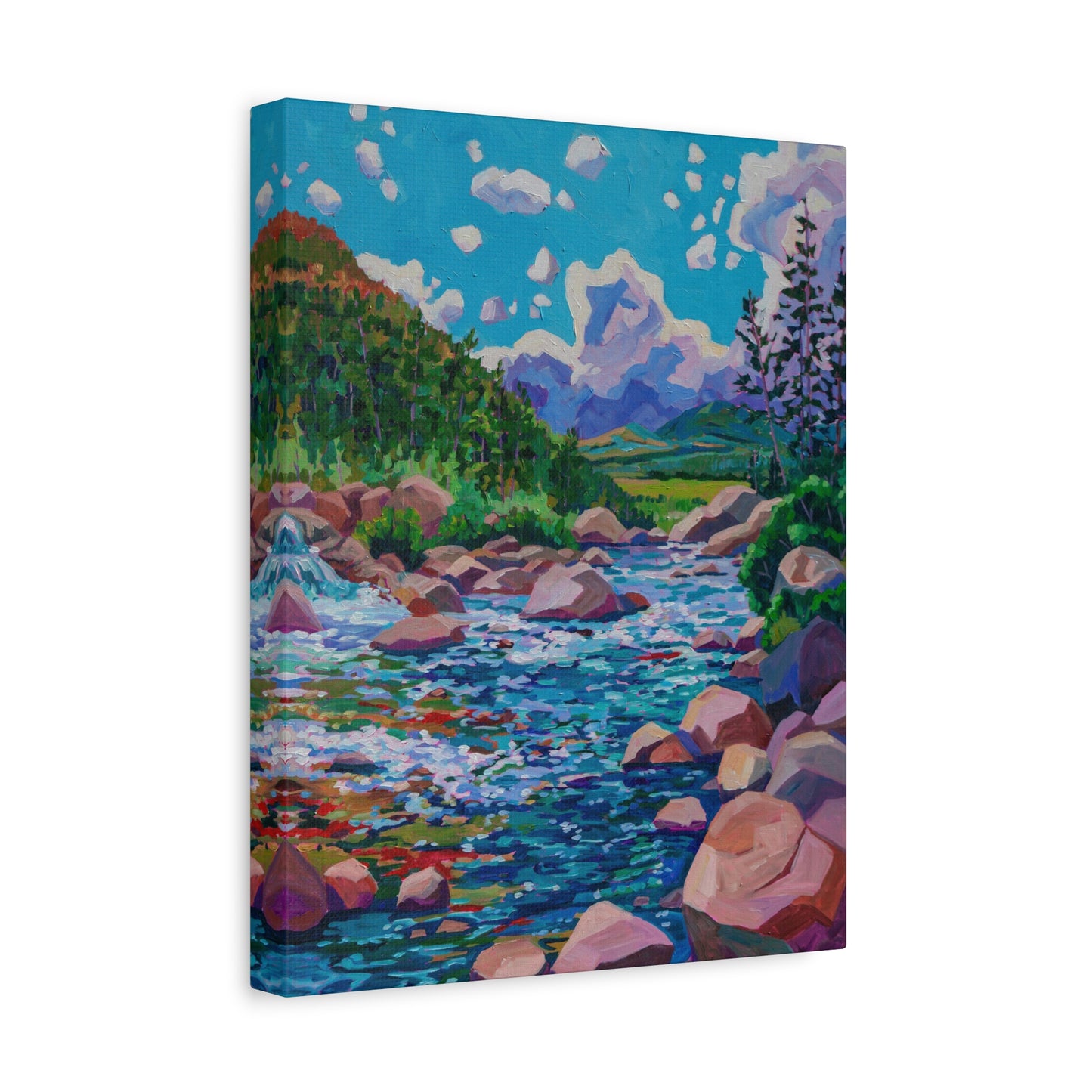 Alpine Falls Left—Matte Canvas, Stretched, 1.25"